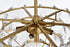 Elegant Lighting Adaline 8 Light Pendant D20 Inch H12 Inch L8 Satin Gold in Satin Gold and Clear Finish Model: 1050D20SG