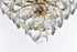 Elegant Lighting Adaline 8 Light Pendant D20 Inch H12 Inch L8 Satin Gold in Satin Gold and Clear Finish Model: 1050D20SG