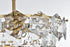 Elegant Lighting Adaline 8 Light Pendant D20 Inch H12 Inch L8 Satin Gold in Satin Gold and Clear Finish Model: 1050D20SG
