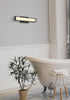 Elegant Lighting Aden 1 Light Wall Sconce L16 Inch E4.5 Inch H4.3 Inch LED 8 Watt 3CCT in Black Model: LD301W16BK