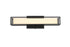 Elegant Lighting Aden 1 Light Wall Sconce L16 Inch E4.5 Inch H4.3 Inch LED 8 Watt 3CCT in Black Model: LD301W16BK
