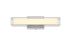 Elegant Lighting Aden 1 Light Wall Sconce L16 Inch E4.5 Inch H4.3 Inch LED 8 Watt 3CCT in Chrome Model: LD301W16C