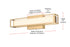 Elegant Lighting Aden 1 Light Wall Sconce L16 Inch E4.5 Inch H4.3 Inch LED 8 Watt 3CCT in Satin Gold Model: LD301W16SG