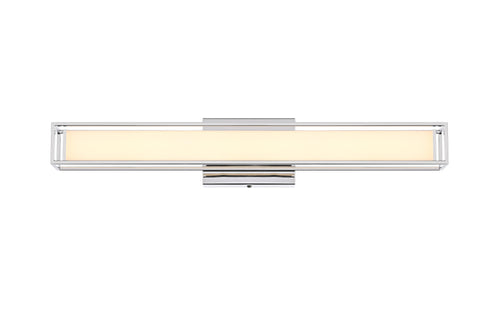 Elegant Lighting Aden 1 Light Wall Sconce L24 Inch E4.5 Inch H4.3 Inch LED 14 Watt 3CCT in Chrome Model: LD301W24C