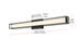 Elegant Lighting Aden 1 Light Wall Sconce L31 Inch E4.5 Inch H4.3 Inch LED 18 Watt 3CCT in Black Model: LD301W31BK