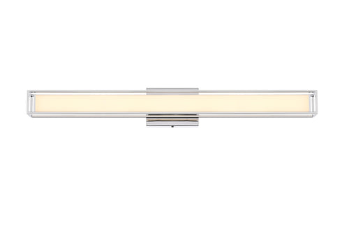 Elegant Lighting Aden 1 Light Wall Sconce L31 Inch E4.5 Inch H4.3 Inch LED 18 Watt 3CCT in Chrome Model: LD301W31C