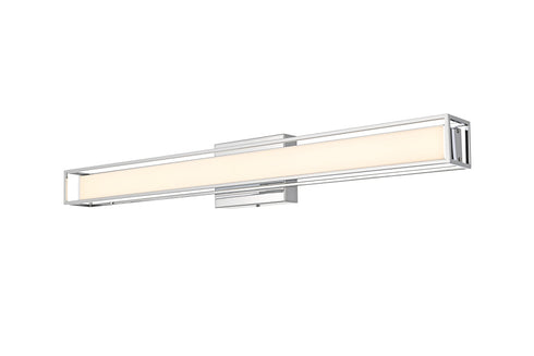 Elegant Lighting Aden 1 Light Wall Sconce L31 Inch E4.5 Inch H4.3 Inch LED 18 Watt 3CCT in Chrome Model: LD301W31C
