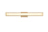 Elegant Lighting Aden 1 Light Wall Sconce L31 Inch E4.5 Inch H4.3 Inch LED 18 Watt 3CCT in Satin Gold Model: LD301W31SG
