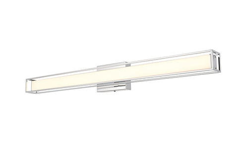 Elegant Lighting Aden 1 Light Wall Sconce L36 Inch E4.5 Inch H4.3 Inch LED 24 Watt 3CCT in Chrome Model: LD301W36C