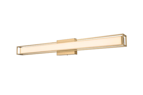 Elegant Lighting Aden 1 Light Wall Sconce L36 Inch E4.5 Inch H4.3 Inch LED 24 Watt 3CCT in Satin Gold Model: LD301W36SG