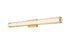 Elegant Lighting Aden 1 Light Wall Sconce L36 Inch E4.5 Inch H4.3 Inch LED 24 Watt 3CCT in Satin Gold Model: LD301W36SG