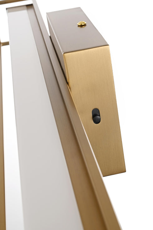 Elegant Lighting Aden 1 Light Wall Sconce L36 Inch E4.5 Inch H4.3 Inch LED 24 Watt 3CCT in Satin Gold Model: LD301W36SG