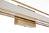 Elegant Lighting Aden 1 Light Wall Sconce L36 Inch E4.5 Inch H4.3 Inch LED 24 Watt 3CCT in Satin Gold Model: LD301W36SG
