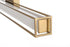 Elegant Lighting Aden 1 Light Wall Sconce L36 Inch E4.5 Inch H4.3 Inch LED 24 Watt 3CCT in Satin Gold Model: LD301W36SG