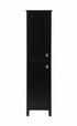 Elegant Lighting Adian 16 Inch Wide Bathroom Linen Storage Freestanding Cabinet in Black Model: SC011665BK