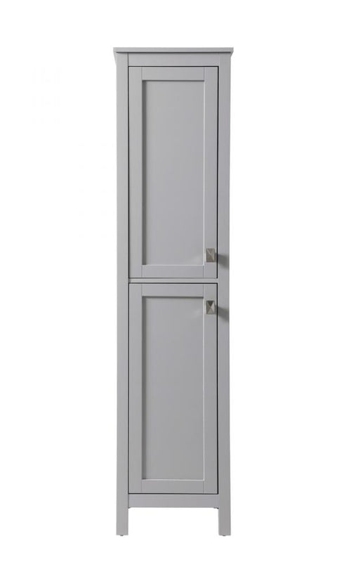 Elegant Lighting Adian 16 Inch Wide Bathroom Linen Storage Freestanding Cabinet in Black Model: SC011665BK