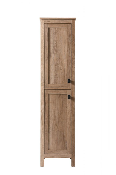 Elegant Lighting Adian 16 Inch Wide Bathroom Linen Storage Freestanding Cabinet in Black Model: SC011665BK