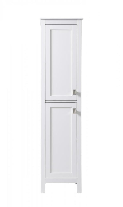 Elegant Lighting Adian 16 Inch Wide Bathroom Linen Storage Freestanding Cabinet in Black Model: SC011665BK