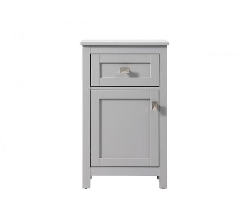 Elegant Lighting Adian 18 Inch Wide Bathroom Storage Freedstanding Cabinet in Black Model: SC011830BK