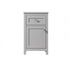 Elegant Lighting Adian 18 Inch Wide Bathroom Storage Freedstanding Cabinet in Black Model: SC011830BK