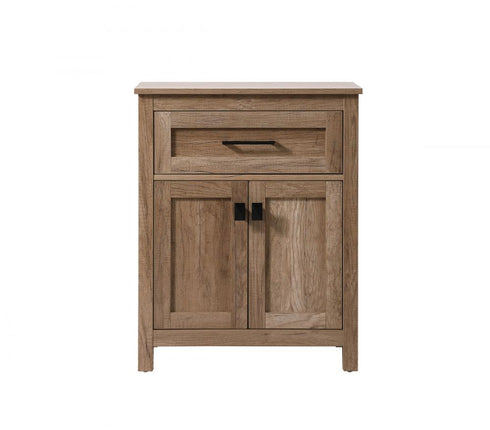 Elegant Lighting Adian 24 Inch Wide Bathroom Storage Freestanding Cabinet in Black Model: SC012430BK