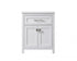 Elegant Lighting Adian 24 Inch Wide Bathroom Storage Freestanding Cabinet in Black Model: SC012430BK