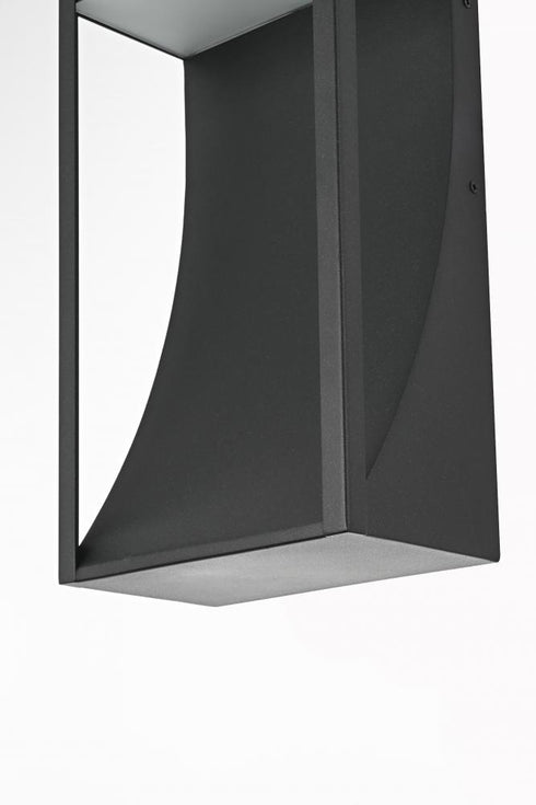 Elegant Lighting Adriel 7.5 inch Outdoor Wall Sconce in Black Model: OD504W15BK