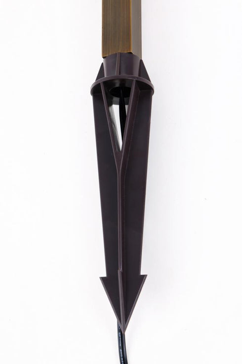 Elegant Lighting Aera Cast brass modern linear path light in Antique Brass Finish Model: P807