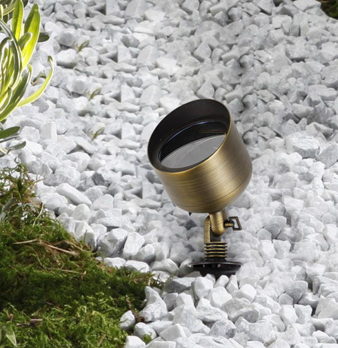 Elegant Lighting Aera Cast brass wide spot light in Antique Brass Finish Model: C039P