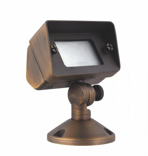 Elegant Lighting Aera FLOOD LIGHT W2 Inch D4 Inch H6 Inch ANTIQUE BRASS INCLUDES STAKE G4 HALOGEN 35W(LIGHT SOURCE NOT INCLUDED) Model: C046