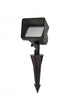 Elegant Lighting Aera Outdoor 12V Cast Brass flood light 2.75 inch Light x 5.25 inch W x 8 inch H in Dark Bronze Model: C048V1-DB