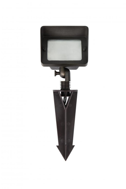 Elegant Lighting Aera Outdoor 12V Cast Brass flood light 2.75 inch Light x 5.25 inch W x 8 inch H in Dark Bronze Model: C048V1-DB