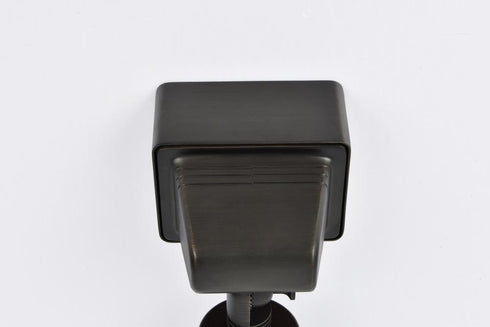 Elegant Lighting Aera Outdoor 12V Cast Brass flood light 2.75 inch Light x 5.25 inch W x 8 inch H in Dark Bronze Model: C048V1-DB