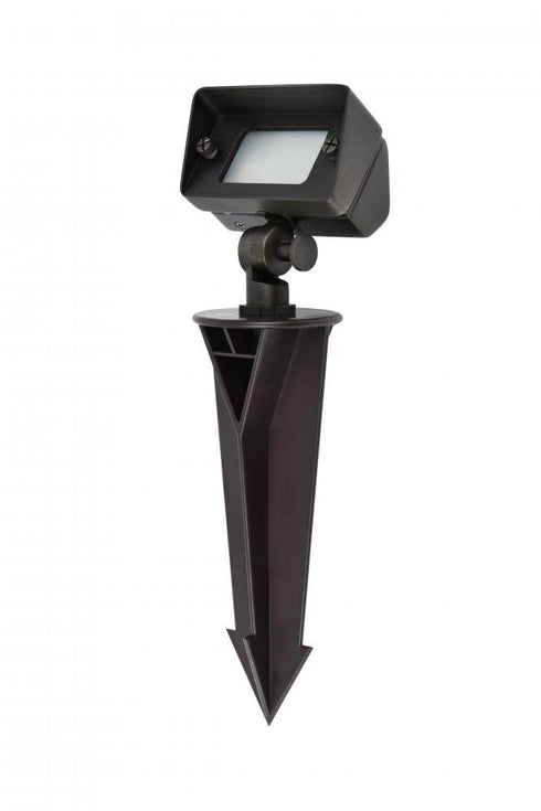 Elegant Lighting Aera Outdoor 12V Cast Brass flood light 2 inch Light x 4 inch W x 6 inch H in Dark Bronze Model: C046-DB