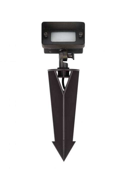 Elegant Lighting Aera Outdoor 12V Cast Brass flood light 2 inch Light x 4 inch W x 6 inch H in Dark Bronze Model: C046-DB