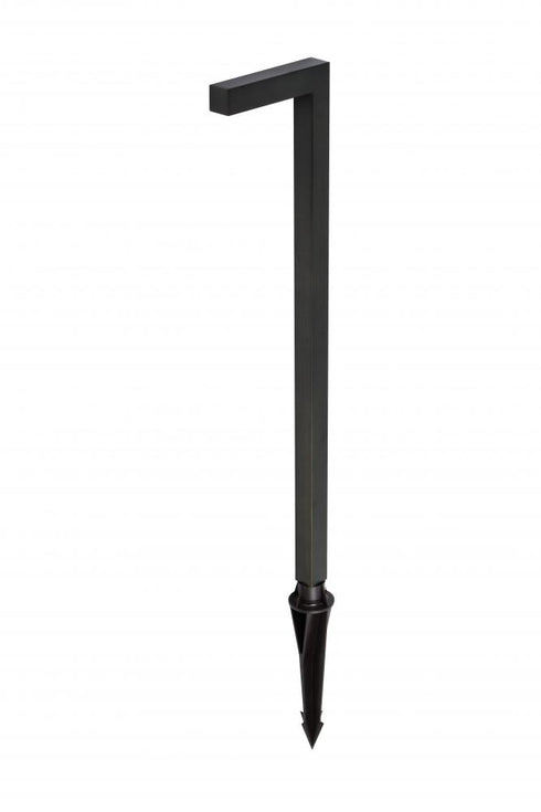 Elegant Lighting Aera Outdoor 12V Cast Brass modern path light 5.25 inch Wide x 22 inch High in Dark Bronze Model: P807-DB