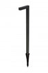 Elegant Lighting Aera Outdoor 12V Cast Brass modern path light 5.25 inch Wide x 22 inch High in Dark Bronze Model: P807-DB