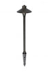 Elegant Lighting Aera Outdoor 12V Cast Brass path light 7 inch Wide x 24 inch High in Dark Bronze Model: P801-DB