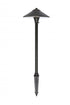 Elegant Lighting Aera Outdoor 12V Cast Brass path light 9 inch Wide x 24 inch High in Dark Bronze Model: P800-DB