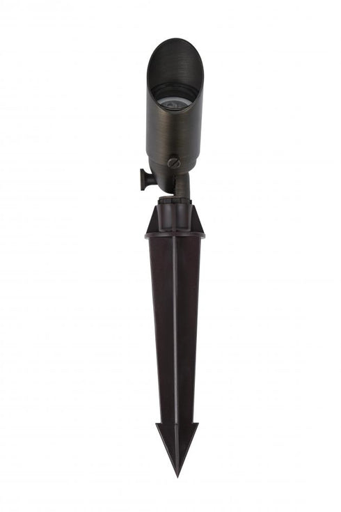 Elegant Lighting Aera Outdoor 12V Cast Brass spot light 1.75 inch Wide x 4.5 inch High in Dark Bronze Model: C050-DB