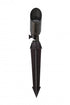 Elegant Lighting Aera Outdoor 12V Cast Brass spot light 1.75 inch Wide x 4.5 inch High in Dark Bronze Model: C050-DB