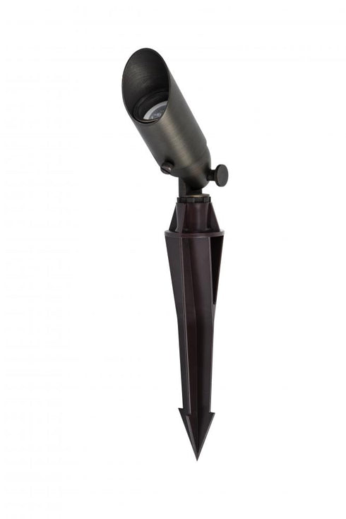 Elegant Lighting Aera Outdoor 12V Cast Brass spot light 1.75 inch Wide x 4.5 inch High in Dark Bronze Model: C050-DB