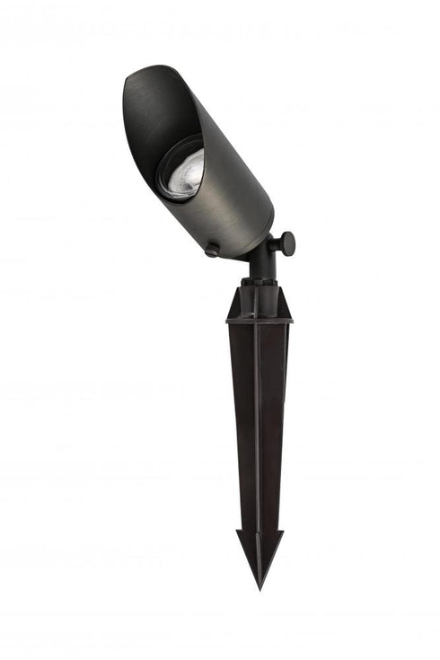 Elegant Lighting Aera Outdoor 12V Cast Brass spot light 2.25 inch Wide x 8 inch High in Dark Bronze Model: C049-DB