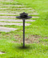 Elegant Lighting Aera Outdoor 12V Cast Brass tier path light 9 inch Wide x 24 inch High in Dark Bronze Model: P804-DB