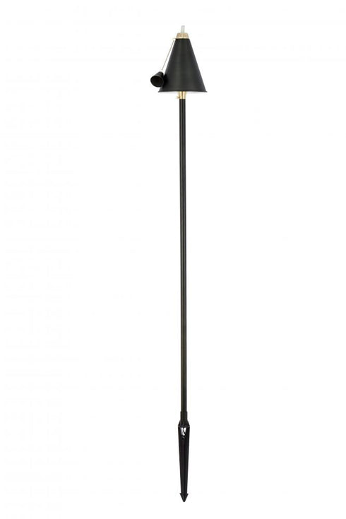 Elegant Lighting Aera Outdoor 12V Cast Brass torch light 8 inch Wide x 24 inch High in Dark Bronze Model: P806-DB