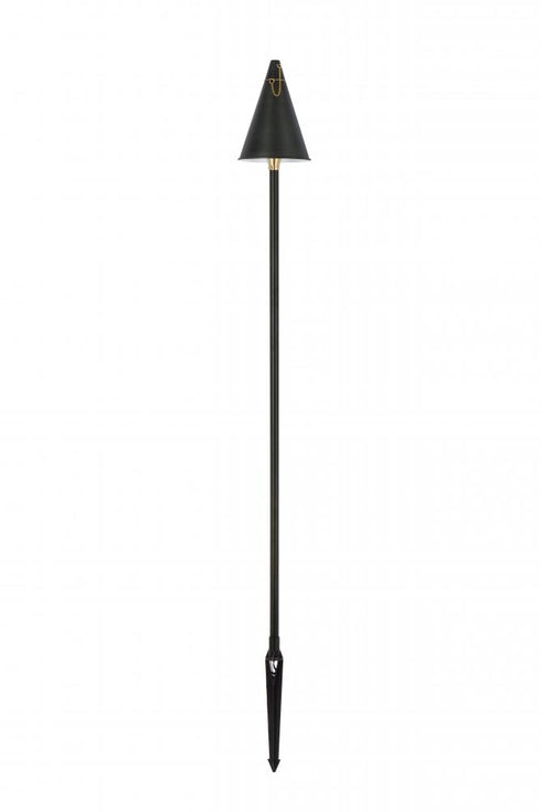 Elegant Lighting Aera Outdoor 12V Cast Brass torch light 8 inch Wide x 24 inch High in Dark Bronze Model: P806-DB