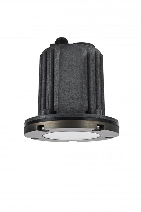 Elegant Lighting Aera Outdoor 12V Cast Brass well light 5.25 inch Wide x 6.75 inch High in Dark Bronze Model: W121-DB