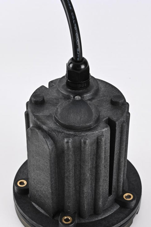 Elegant Lighting Aera Outdoor 12V Cast Brass well light 5.25 inch Wide x 6.75 inch High in Dark Bronze Model: W121-DB
