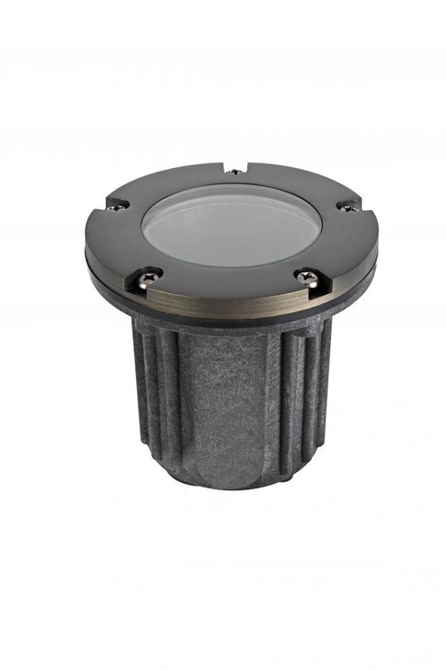 Elegant Lighting Aera Outdoor 12V Cast Brass well light 5.25 inch Wide x 6.75 inch High in Dark Bronze Model: W121-DB