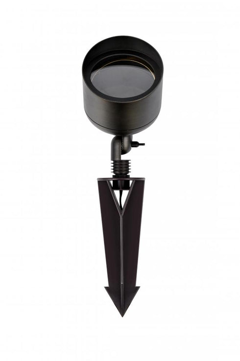 Elegant Lighting Aera Outdoor 12V Cast Brass wide spot light 4.75 inch x 8 inch in Dark Bronze Model: C039P-DB